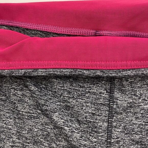 Tangerine Women's Charcoal Heather Ruched Side Zip Cropped Leggings Size Large - Picture 7 of 9